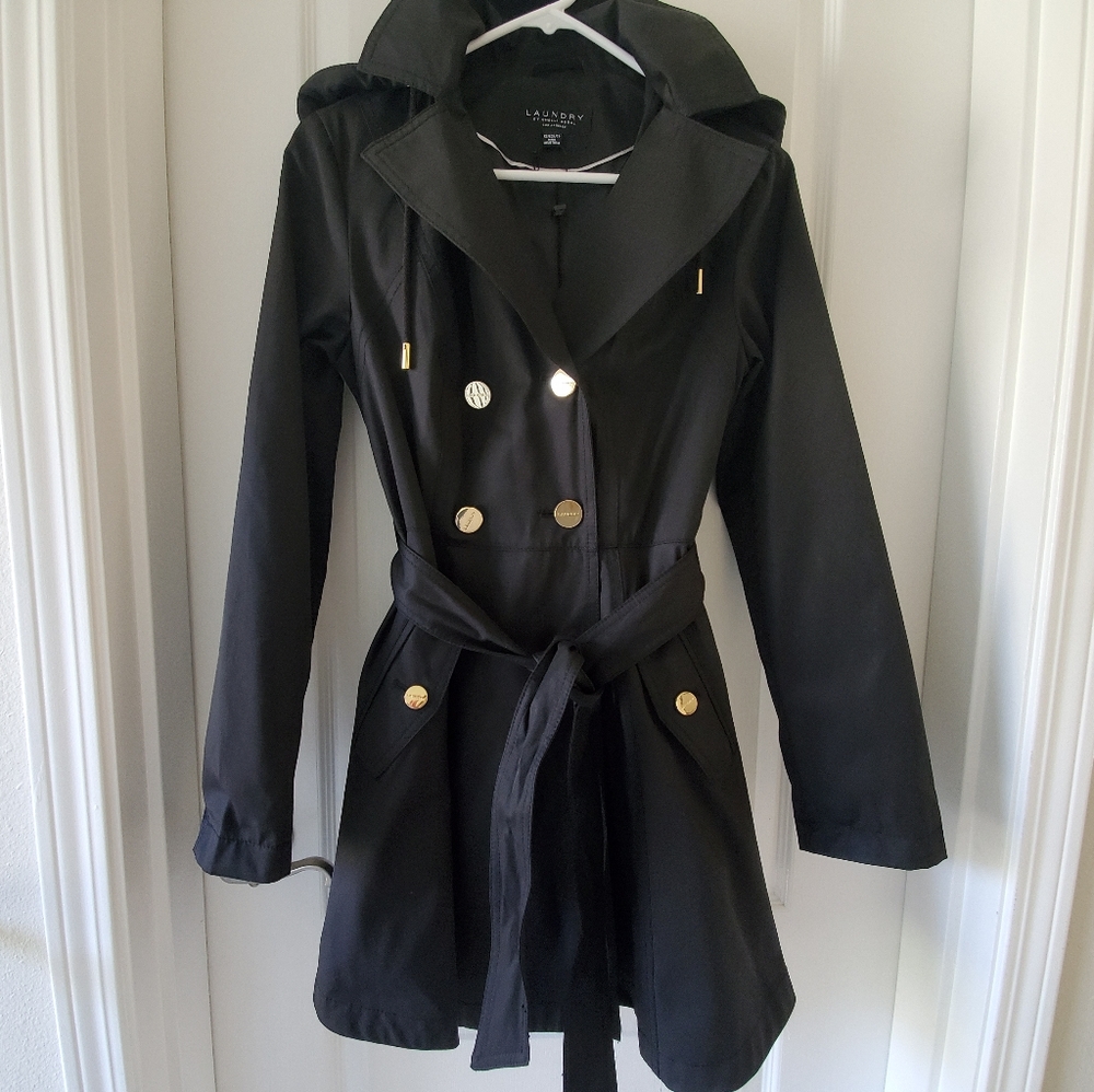 Laundry by Shelli Segal Fit-and-Flare Trench XS